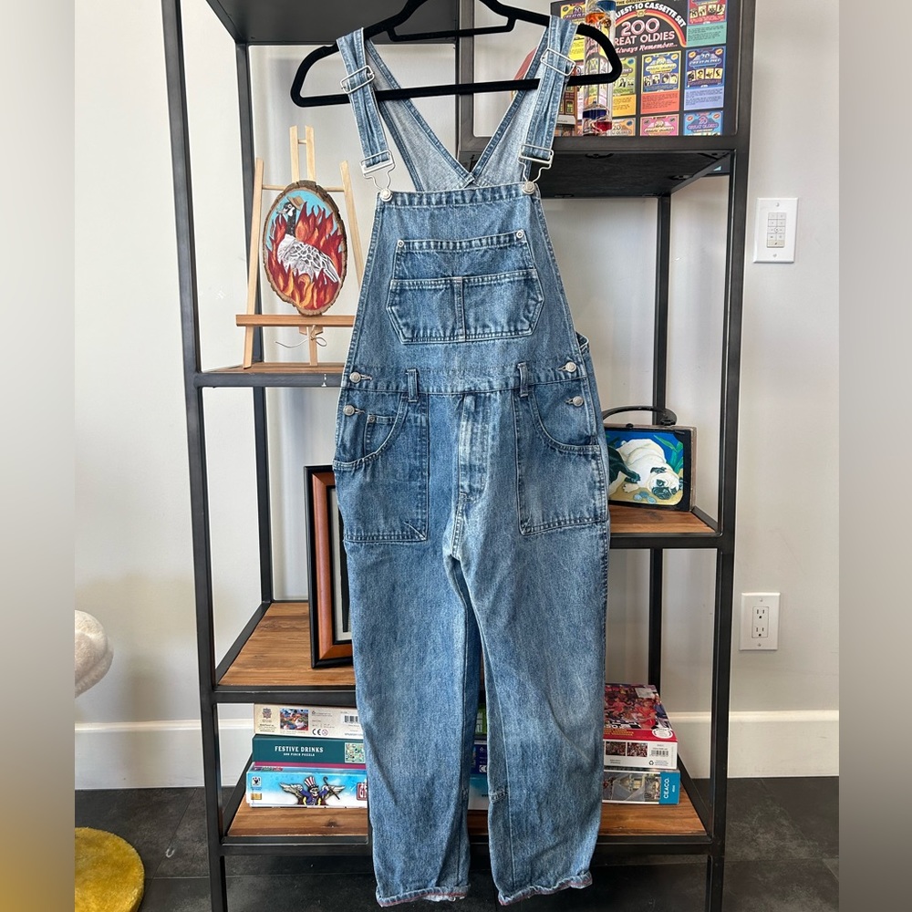 RARE vintage women’s small high Sierra blue denim overalls, coveralls, jumpsuit